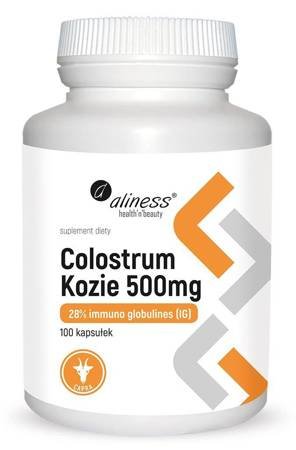 Aliness Colostrum Kozie IG 28% 500 mg 100 kapsułek