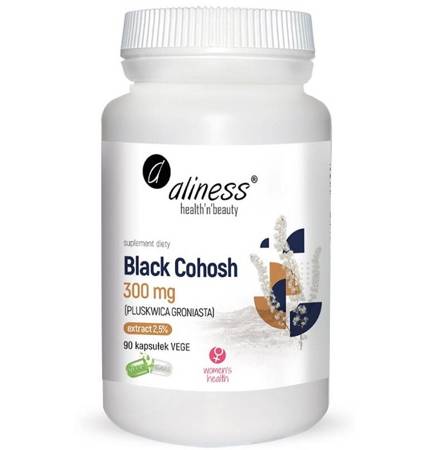 Aliness Pluskwica (Black Cohosh) 300 mg 90 kapsułek vege