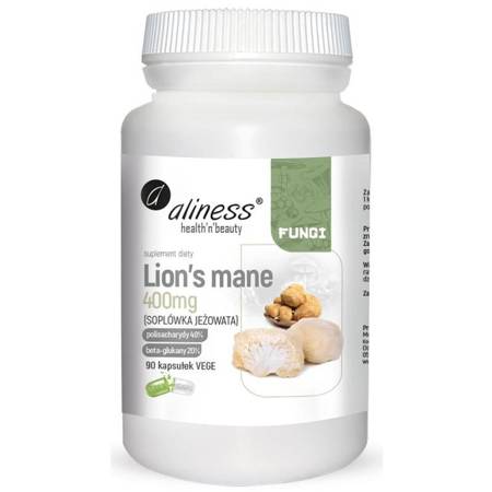Aliness Soplówka Jeżowata (Lion's Mane) Extract 400 mg 90 kapsułek
