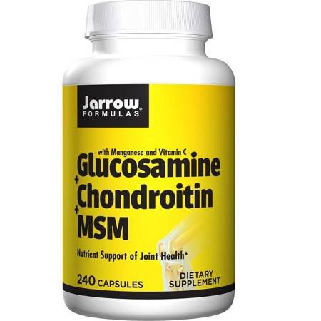 Jarrow Formulas Glukozamina, Chondroityna i MSM 240 kapsułek