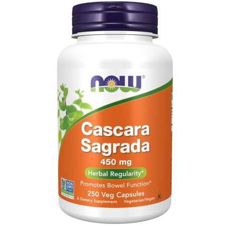 Now Foods Cascara Sagrada 450 mg 250 kapsułek