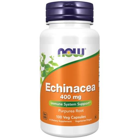 Now Foods Echinacea 400 mg 100 kapsułek KRÓTKA DATA 06.2023