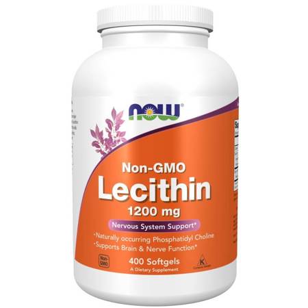 Now Foods Lecytyna bez GMO 1200 mg 400 kapsułek