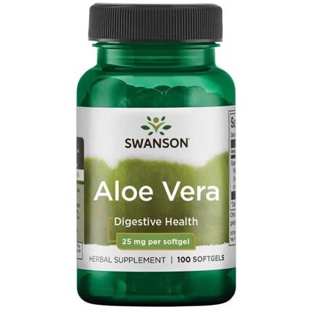 Swanson Aloes (Aloe Vera) 25 mg 100 kapsułek