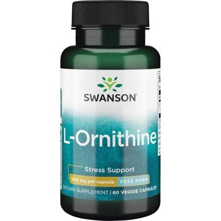 Swanson L-Ornityna 500 mg 60 kapsułek