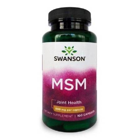 Swanson MSM Metylosulfonylometan 500 mg 100 kapsułek