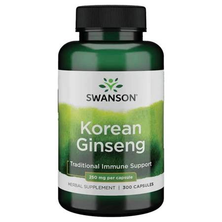 Swanson Żeń-szeń Koreański (Korean Ginseng) 250 mg 300 kapsułek